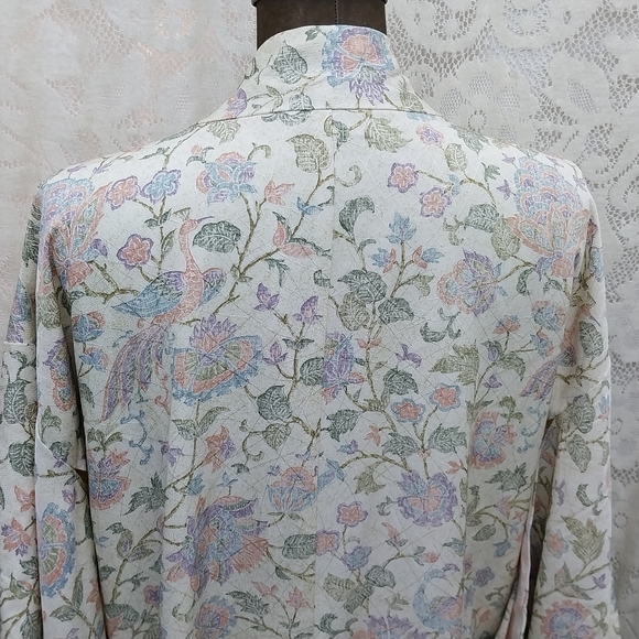 Vintage Jackets & Coats Vintage Japanese Silk Chirimin Hand Sewn Kimono Sleeve Haori Jacket